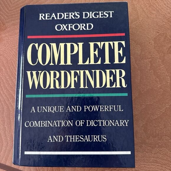 1996 Readers Digest Oxford - Complete Wordfinder Dictionary Thesaurus Crossword - Picture 1 of 11